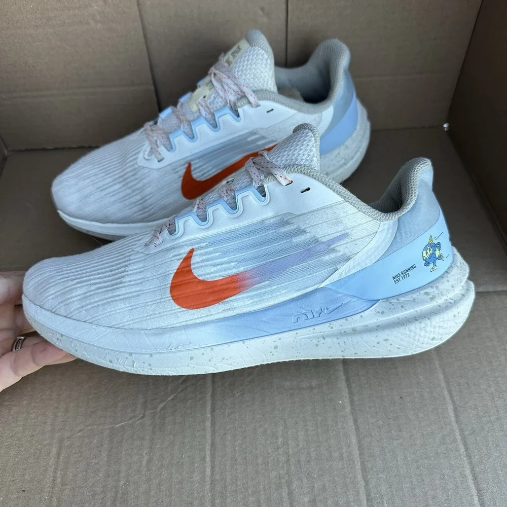Nike Air Winflo 9 Sail Celestine Blue Womens Size 9 Athletic Sneaker Gym Fitness